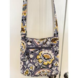 Vera Bradley Charmont Meadow Women's Cotton Triple Zip Hipster Crossbody Purse